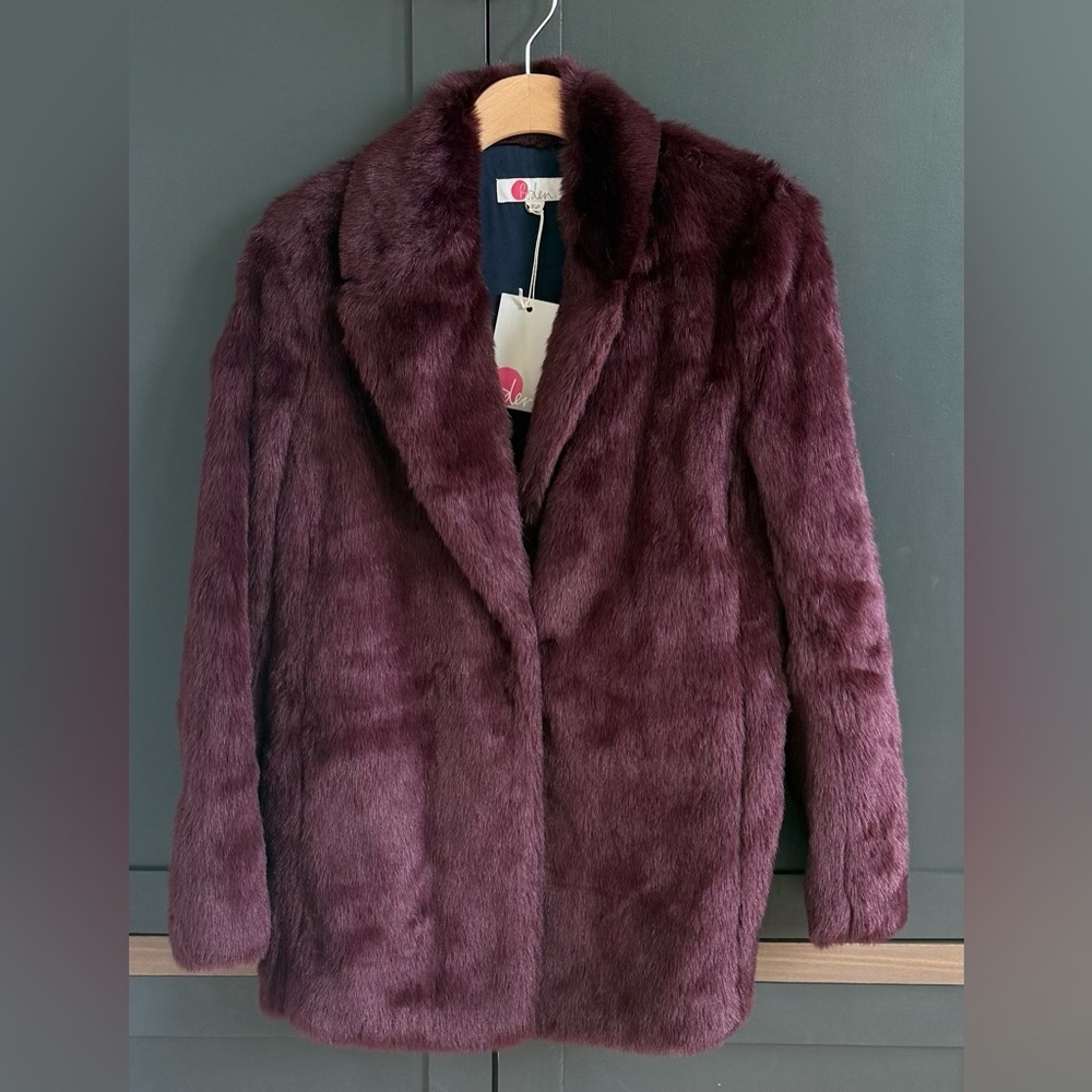 Boden Boxgrove Faux Fur Coat• NWT • 6 - Picture 7 of 12